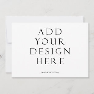 5x7-inch Kaart zonder rugontwerp