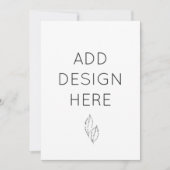 5x7-inch uitnodigingskaarten - Aangepaste afdruk Kaart (Voorkant)