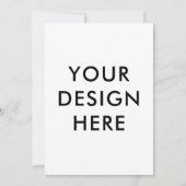 5x7-inch uitnodigingskaarten - Aangepaste afdruk Kaart (Voorkant)