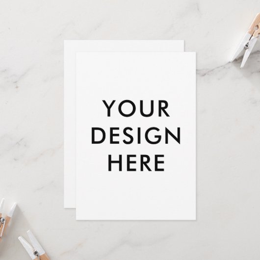 5x7-inch uitnodigingskaarten - Aangepaste afdruk Kaart (Voorkant / Achterkant in situ)