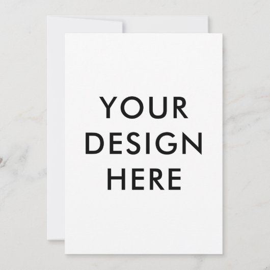5x7-inch uitnodigingskaarten - Aangepaste afdruk Kaart (Achterkant)