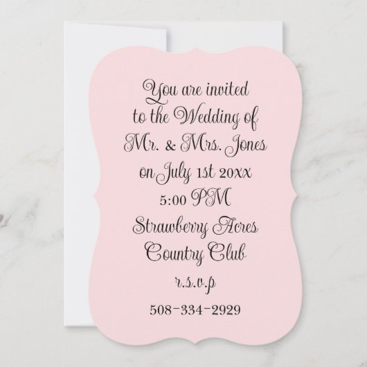 5x7 Invitation Bracket Kaart (Voorkant)