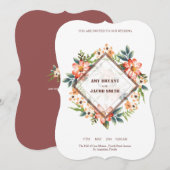 5x7 Invitation Bracket Kaart (Voorkant / Achterkant)