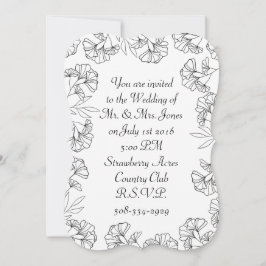 5x7 Invitation Bracket Kaart
