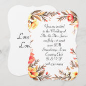 5x7 Invitation Bracket Kaart (Voorkant / Achterkant)