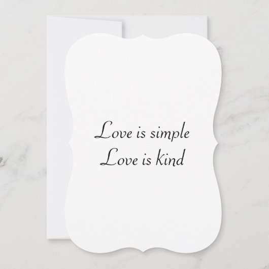 5x7 Invitation Bracket Kaart (Achterkant)