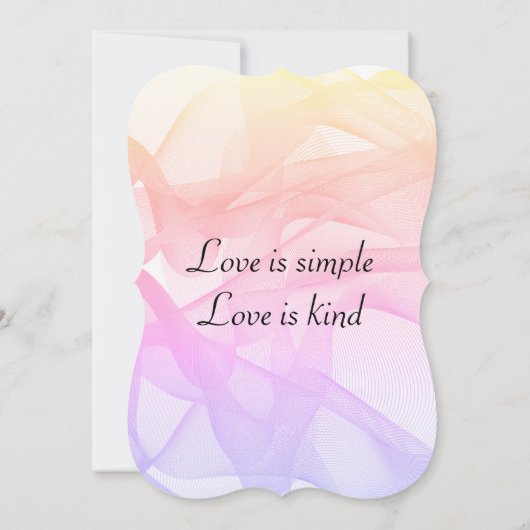 5x7 Invitation Bracket Kaart (Achterkant)