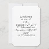 5x7 Invitation Goat + magpies - vrienden Kaart (Achterkant)