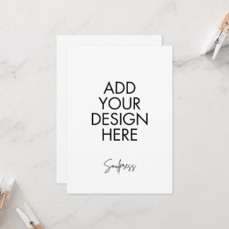 5x7" Invitation Kaart Custom Print