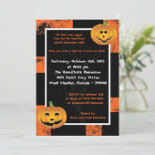 5x7 Jack-O-Lantern Leuke Feestuitnodiging Kaart (Staand voorkant)