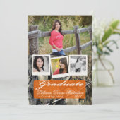 5x7 Jagers Camo Camouflage Wo Senior Aankondiging (Staand voorkant)