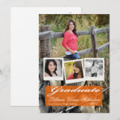 5x7 Jagers Camo Camouflage Wo Senior Aankondiging (Voorkant / Achterkant)