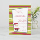 5x7 Jolly St.Nick Uitnodiging (Staand voorkant)