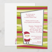 5x7 Jolly St.Nick Uitnodiging (Voorkant / Achterkant)