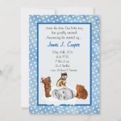 5x7 Jongen Circle PHOTO over 'Cloud Birth'-aankond Kaart (Voorkant)