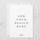 5x7 Kaart afdrukken (Achterkant)