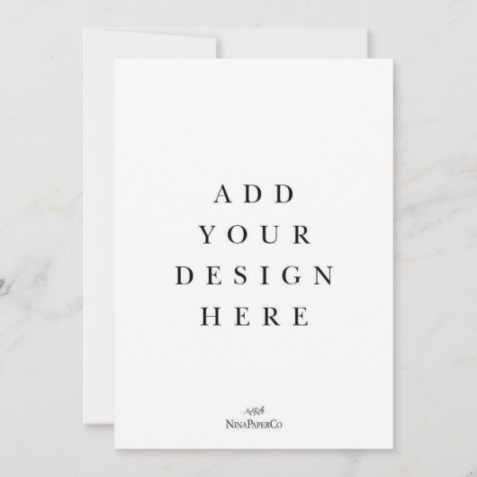 5x7 Kaart afdrukken (Achterkant)