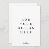 5x7 Kaart afdrukken (Voorkant / Achterkant)