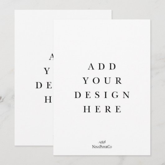 5x7 Kaart afdrukken (Voorkant / Achterkant)