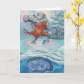 5x7 kaart-beer vos-terwijl u Slaap legt Kaart (Gele Bloem)