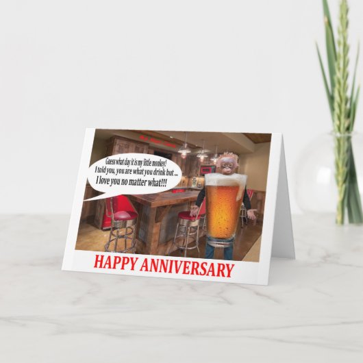 5x7 kaart. Fijn Jubileum. orang-oetan Bedankkaart (Voorkant)