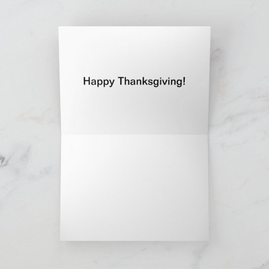 5x7 kaart Happy Thanksgiving kalkoen (Binnen)