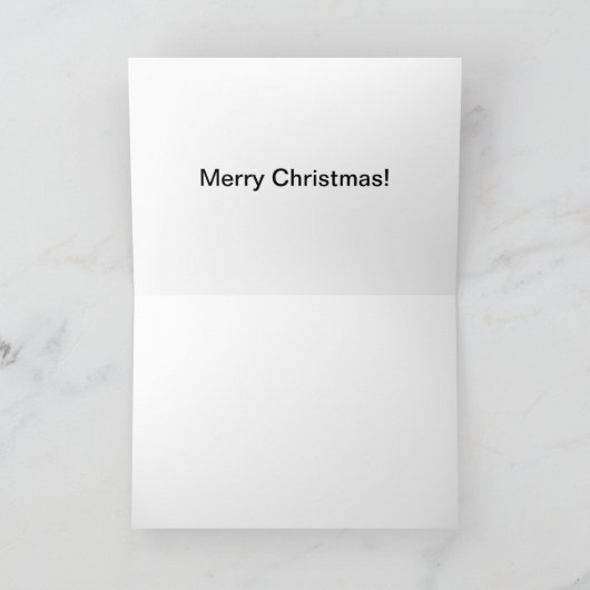 5x7 kaart Vrolijk kerstvarken (Binnen)