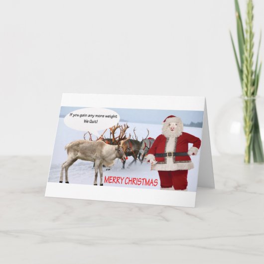 5x7 kaart Vrolijk kerstvarken (Voorkant)