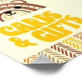 5x7 Kaarten & Cadeaus Boho Woodland Beer Verjaarda Poster (Hoek)