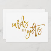 5x7 kaarten en cadeautjes Sign-Brush Script-Faux G (Voorkant / Achterkant)