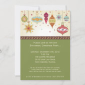 5x7 Kerst Ornamenten Kerstuitnodiging Kaart (Voorkant)