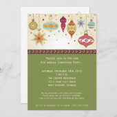 5x7 Kerst Ornamenten Kerstuitnodiging Kaart (Voorkant / Achterkant)