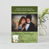 5x7 Kerst Polar Beer Uitnodiging (Staand voorkant)