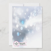 5x7 Kerst Uitnodiging Ornamenten Sneeuwvlokken Sne (Achterkant)