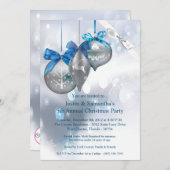5x7 Kerst Uitnodiging Ornamenten Sneeuwvlokken Sne (Voorkant / Achterkant)