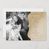 5x7 Kerst XMAS Oude Papier  FOTOkaart Feestdagenkaart (Voorkant)