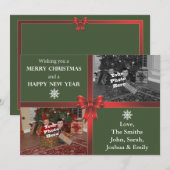 5x7 kerstfotokaart feestdagenkaart (Voorkant / Achterkant)