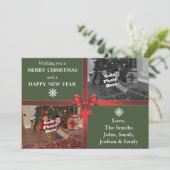5x7 kerstfotokaart feestdagenkaart (Staand voorkant)