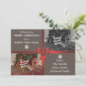 5x7 kerstfotokaart feestdagenkaart (Staand voorkant)