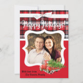 5x7 kerstkaart XMAS Red Kerstmis, FOTO-kaart (Voorkant)