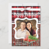 5x7 kerstkaart XMAS Red Kerstmis, FOTO-kaart (Voorkant)