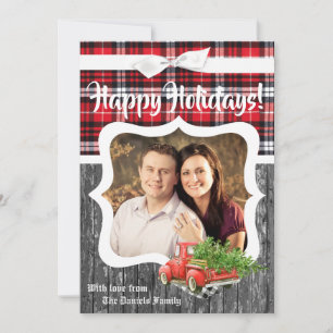 5x7 kerstkaart XMAS Red Kerstmis, FOTO-kaart