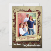 5x7 Kerstmis XMAS Happy Holiday PHOTO Card Feestdagenkaart (Voorkant)