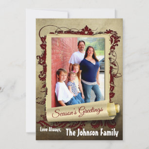 5x7 Kerstmis XMAS Happy Holiday PHOTO Card Feestdagenkaart