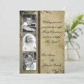 5x7 Kerstmis XMAS Happy Holiday PHOTO Card Feestdagenkaart (Staand voorkant)