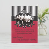 5x7 Kerstmis XMAS Happy Holiday PHOTO Card Feestdagenkaart (Staand voorkant)