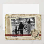 5x7 Kerstmis XMAS Happy Holiday PHOTO Card Feestdagenkaart (Voorkant / Achterkant)