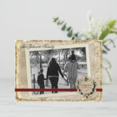 5x7 Kerstmis XMAS Happy Holiday PHOTO Card Feestdagenkaart (Staand voorkant)