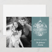 5x7 Kerstmis XMAS Happy Holiday PHOTO Card Feestdagenkaart (Voorkant / Achterkant)