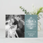 5x7 Kerstmis XMAS Happy Holiday PHOTO Card Feestdagenkaart (Staand voorkant)